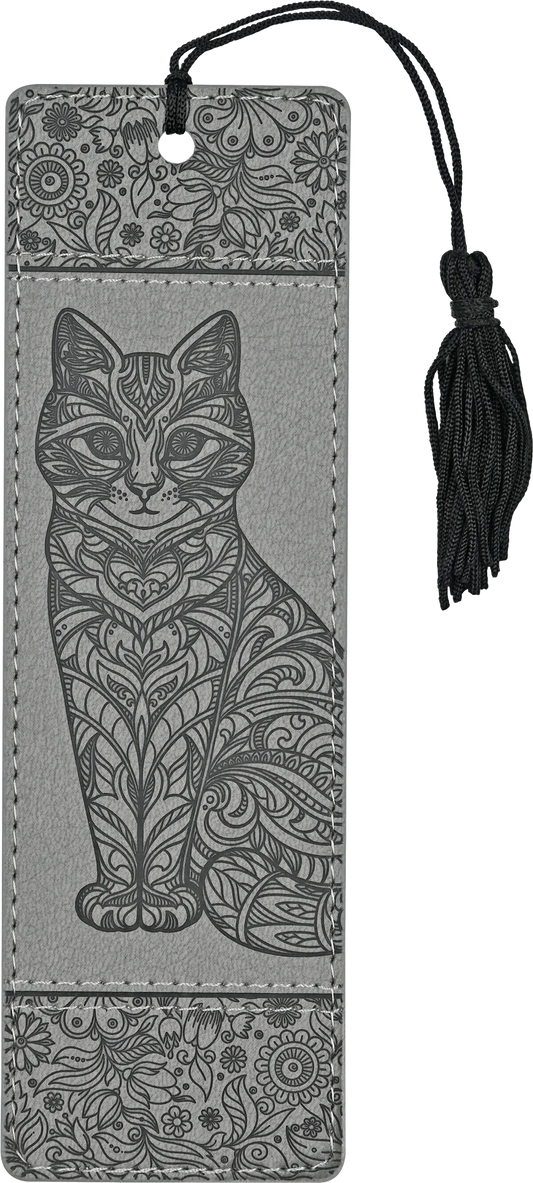 Bokmärke i konstläder - Cat Artisan Bookmark