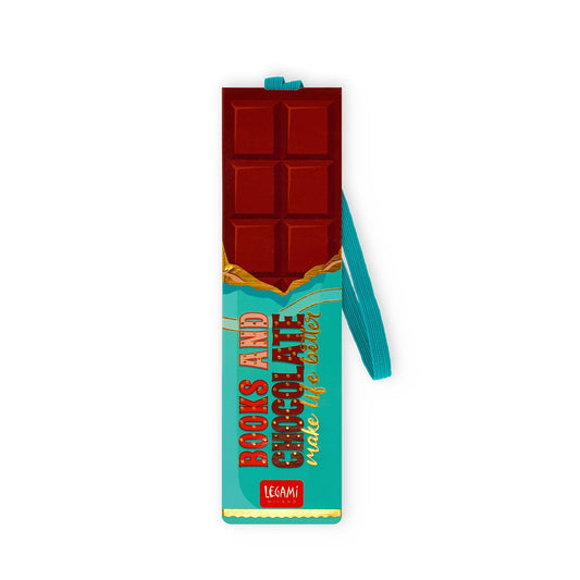 Bokmärke med elastisk ögla - Chocolate