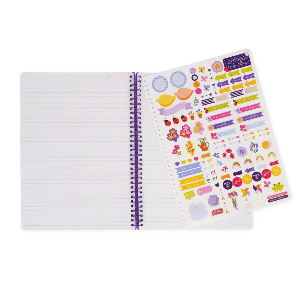 Spiralblock Maxi A4 - Flowers (Legami)
