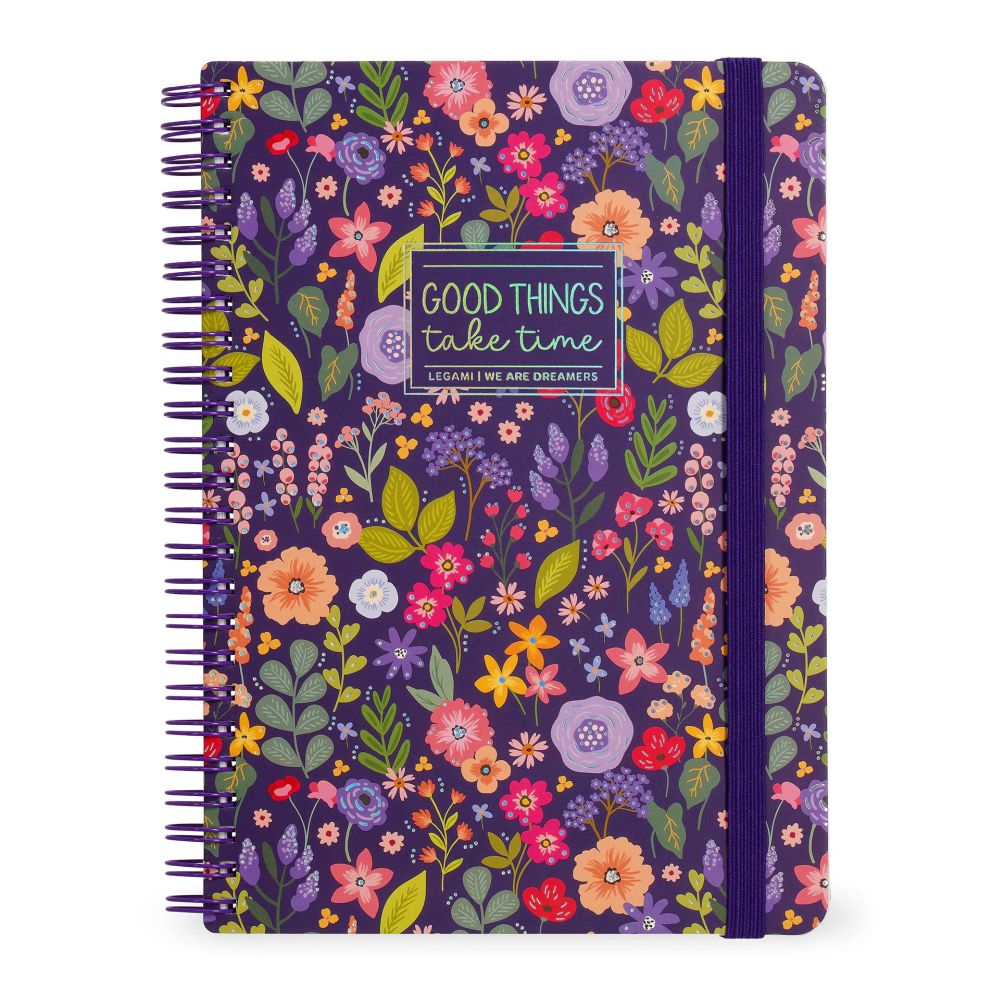 Spiralblock Maxi A4 - Flowers (Legami)