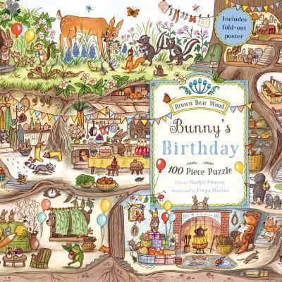 Pussel 100 bitar - Bunny's Birthday Puzzle: A Magical Woodland